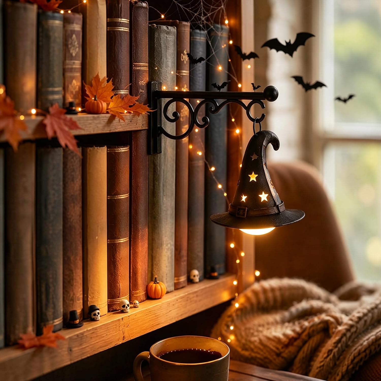 Home Lighting And Decor - Bookshelf Lamp Library Lantern Light Library