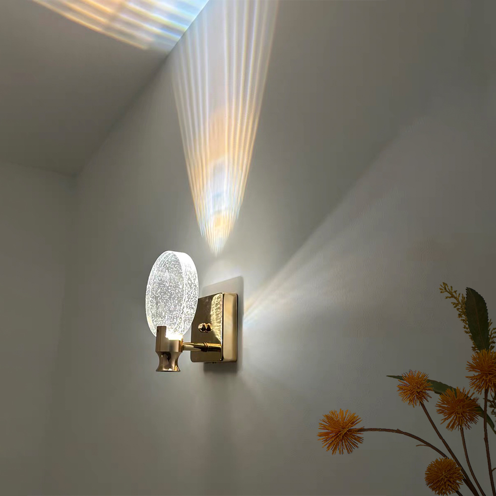 Modern Crystal Interior LED Wa - Lighting Home Decor Items review and price