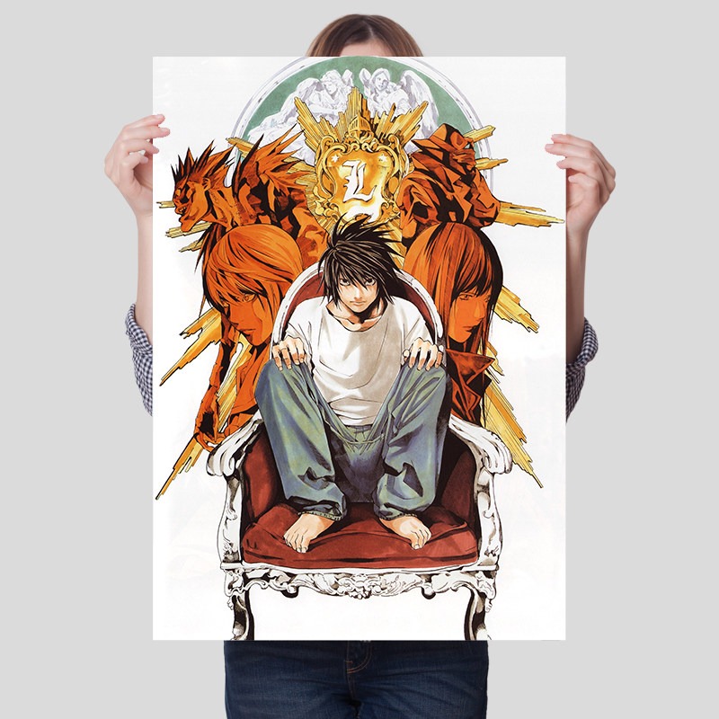 Death Note Unframed Canvas Pri - Lighting Home Decor Items review and price