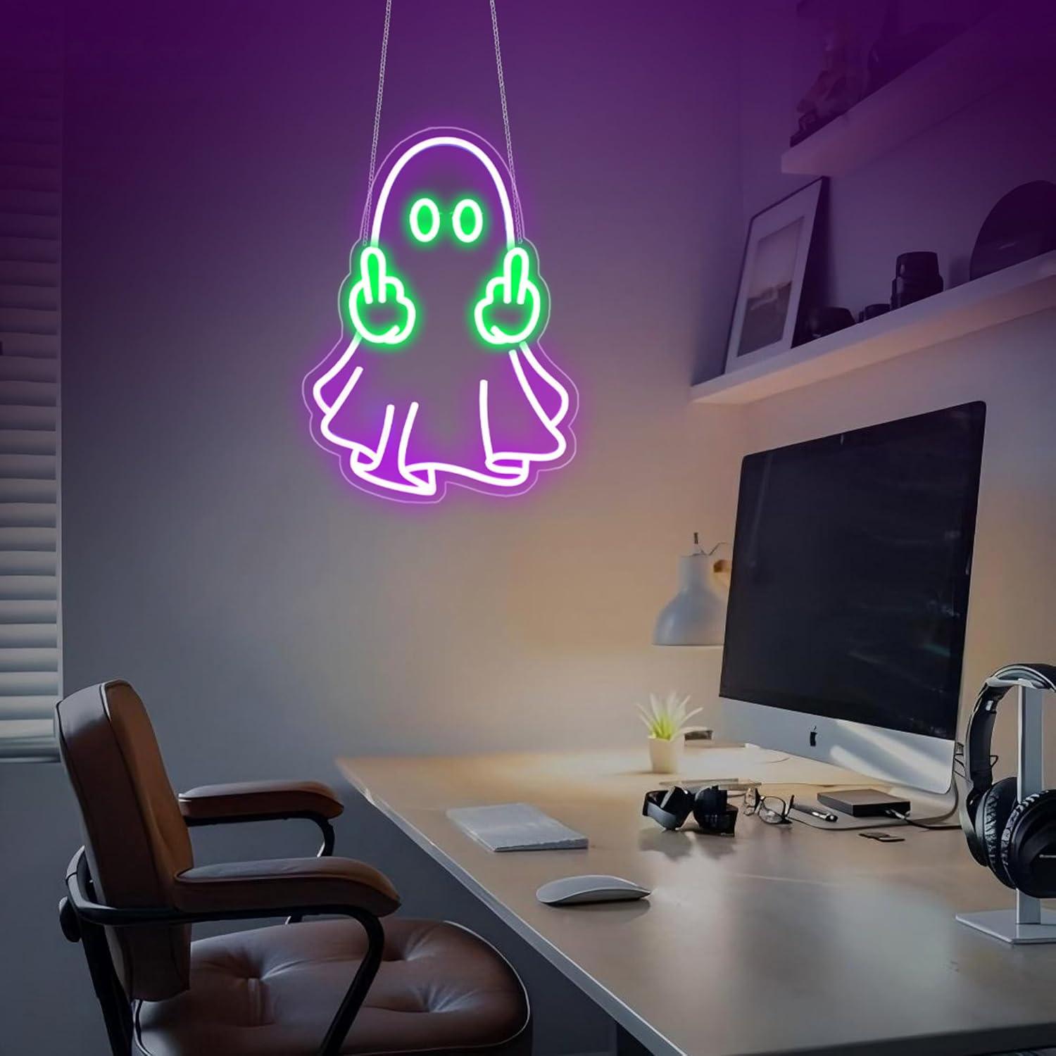 Ghost Neon Sign USB Powered LE - Home Lighting And Decor review and price