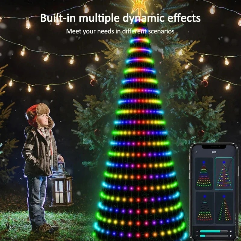 Christmas Star Tree Lights RGB - Home Lighting And Decor review and price