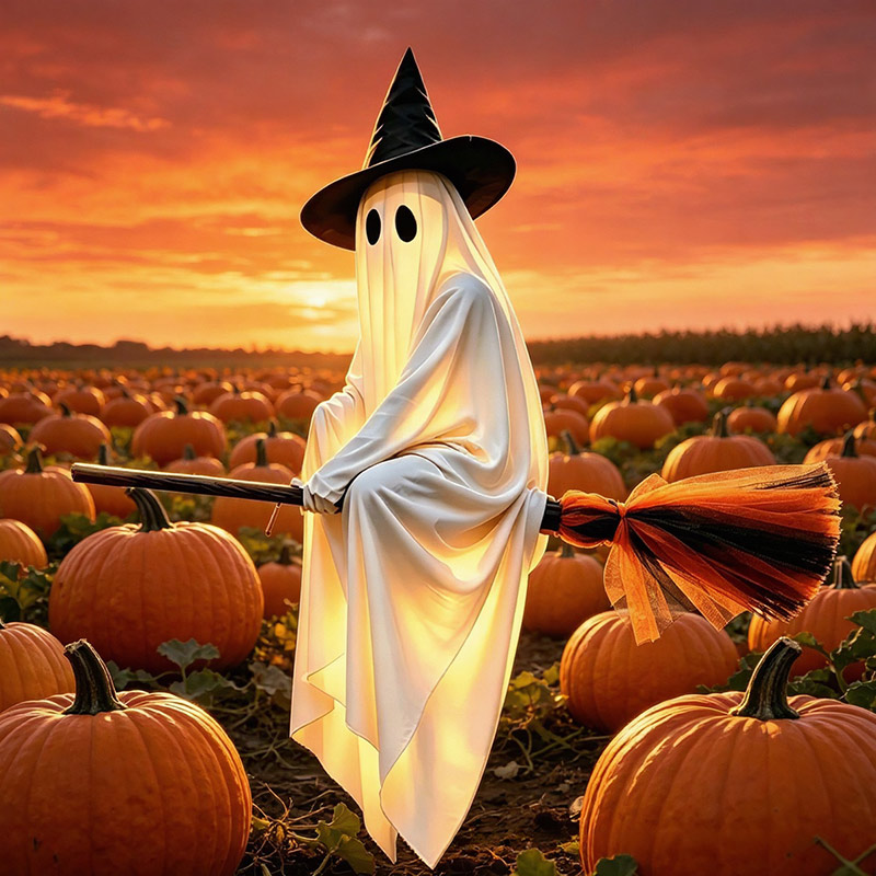 Halloween Flying Brooms And Gh - Lighting Decor House review and price