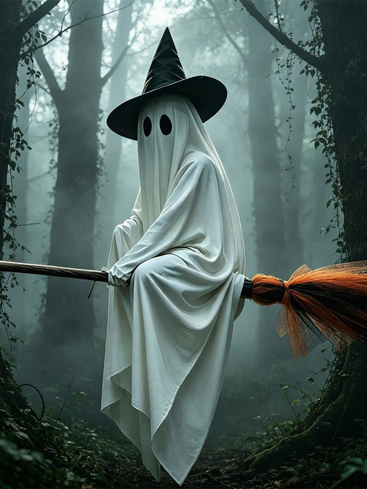 Halloween Flying Brooms And Gh - Lighting Decor House review and price