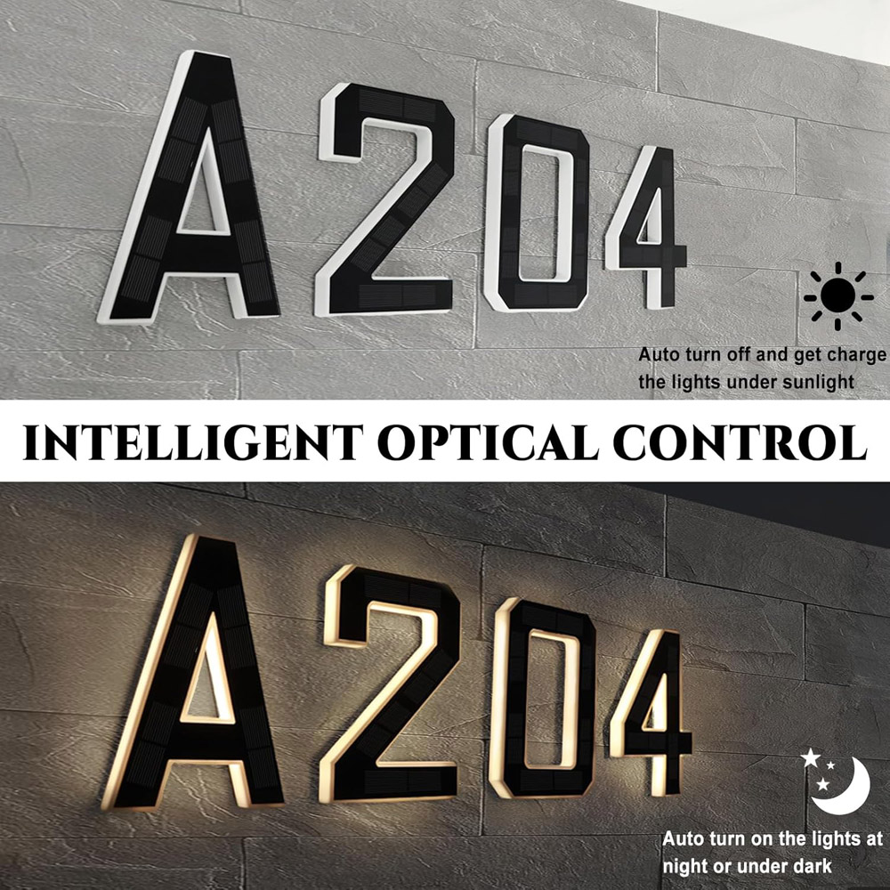 12cm Solar Outdoor House Numbe - Lighting Decor House review and price