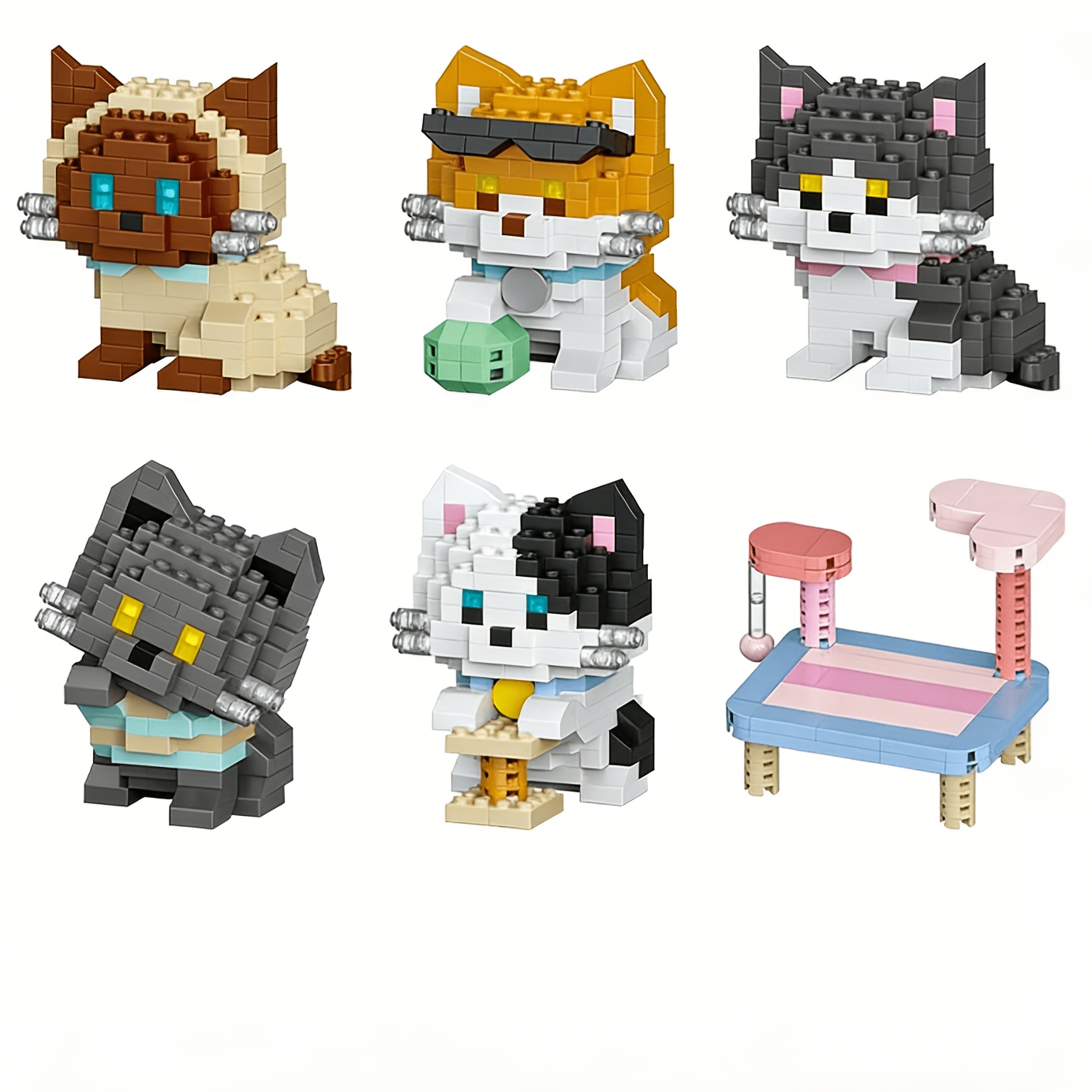 Cat Series Building Blocks Set - Lighting Home Decor Items review and price