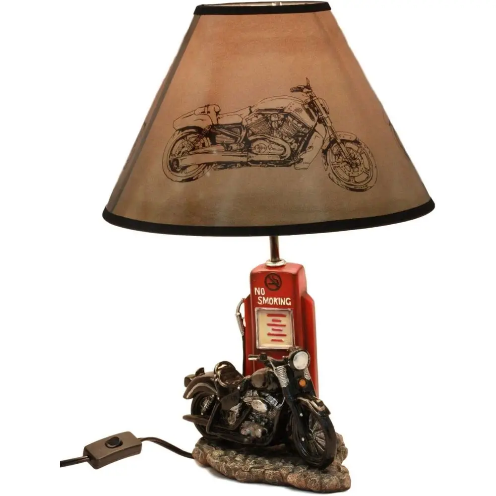 Vintage Retro Black Motorcycle - Home Lighting And Decor review and price