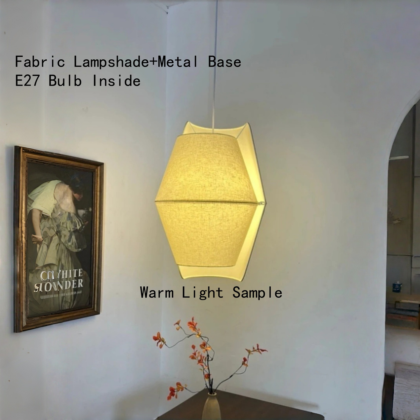 Japandi Hanging Lamp E27 Penda - Lighting Home Decor Items review and price