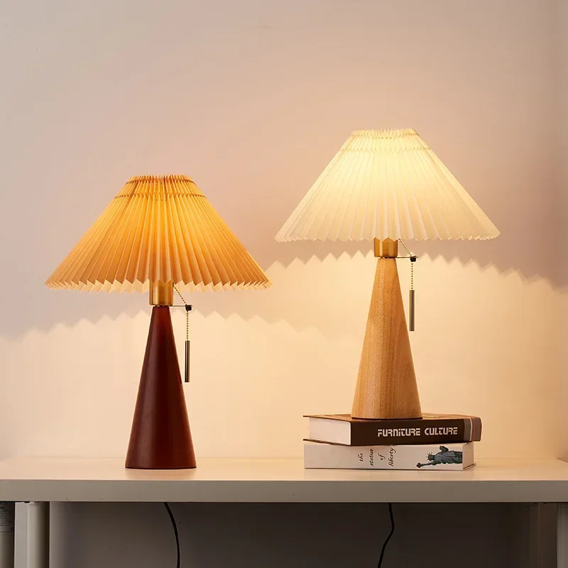 Retro Pleated Table Lamp Nordi - Home Lighting And Decor review and price