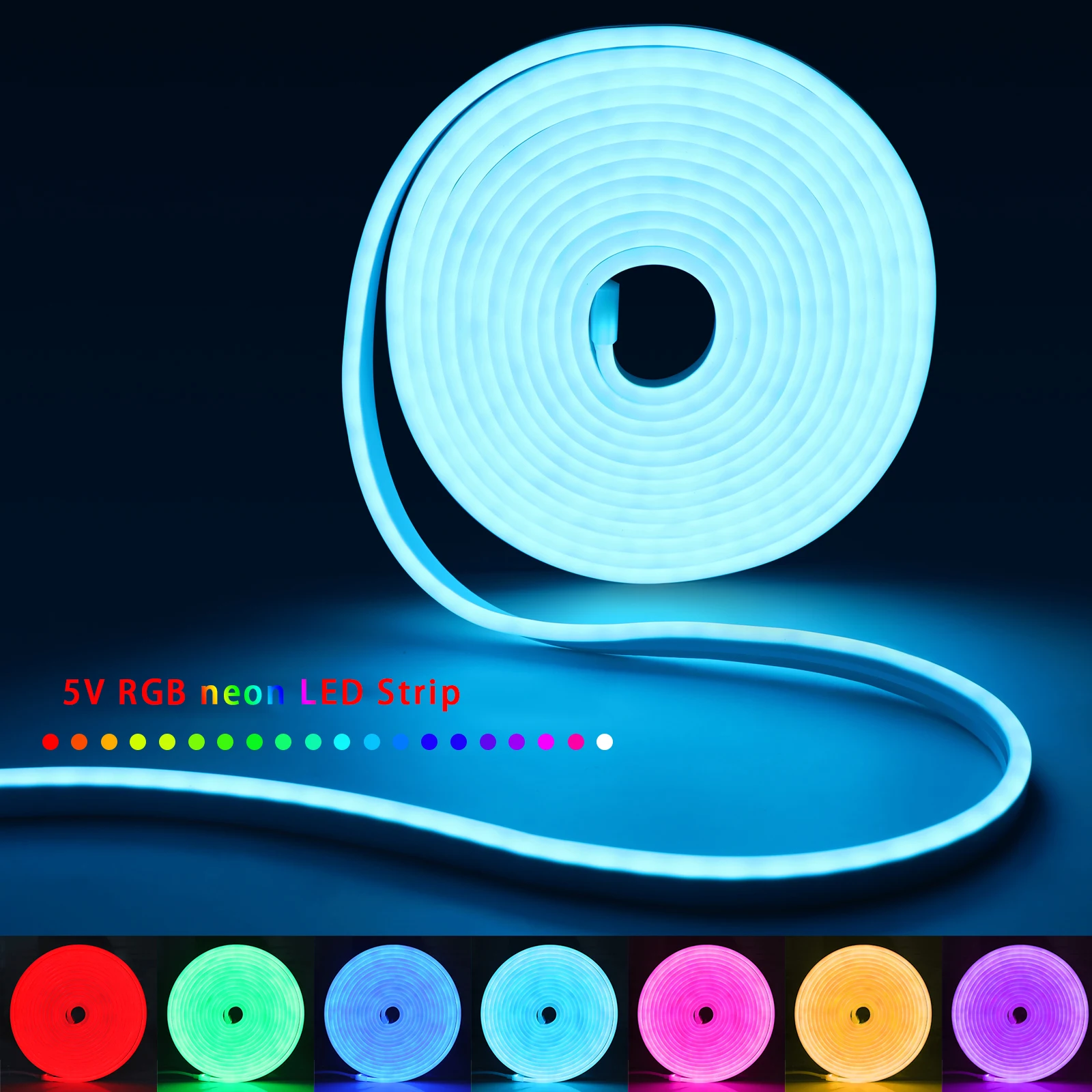 1-5m RGB LED Neon Strip Light  - Home Lighting And Decor review and price
